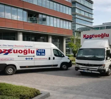 Kozcuoğlu Nakliyat profesyonel ofis taşıma araçları ve uygun ofis taşıma fiyatları 