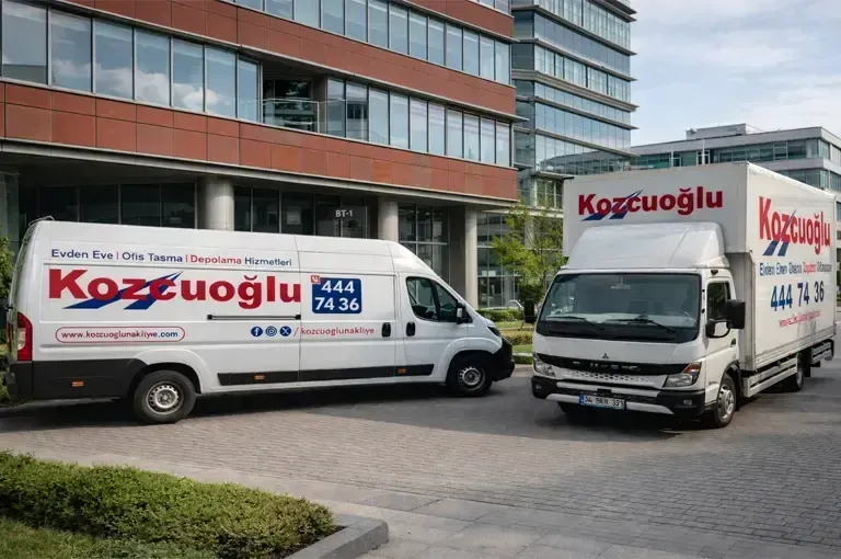 Kozcuoğlu Nakliyat profesyonel ofis taşıma araçları ve uygun ofis taşıma fiyatları 